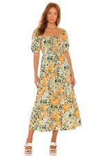 Rene Midi Dress in Pilotta Floral Print FAITHFULL THE BRAND