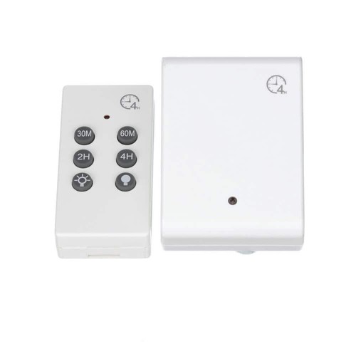 8-Amp 4-Hour Indoor Plug-In Wireless Remote Countdown Control Timer ...