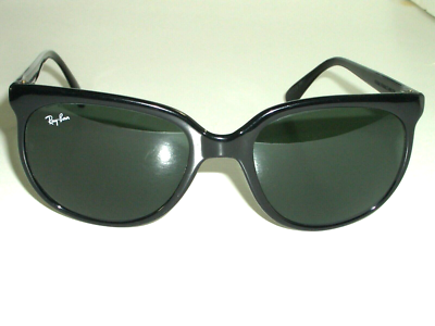 1980's VINTAGE B&L RAY-BAN L0118 NVAS SHINY BLACK G15 CATS 1000