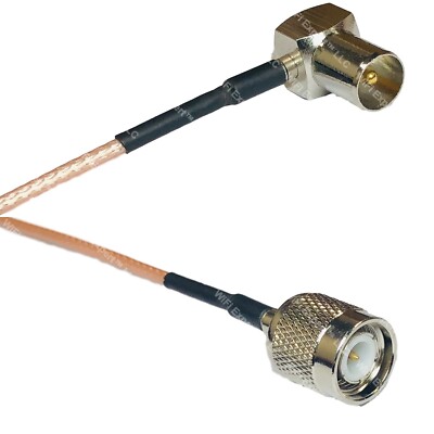 RG316 DVB Pal Male Angle to TNC MALE RF Cable Rapid-SHIP LOT