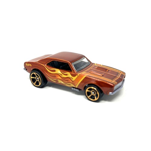 Hot Wheels Hw Flames 67 Camaro Brown without packaging