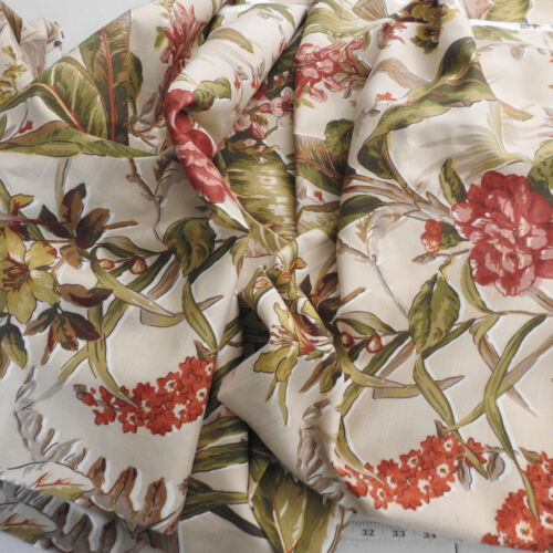 P Kaufmann Floral Cotton Fabric 5 Yds 56" Wide Soil Stain Repellent Upholstery - Picture 4 of 9