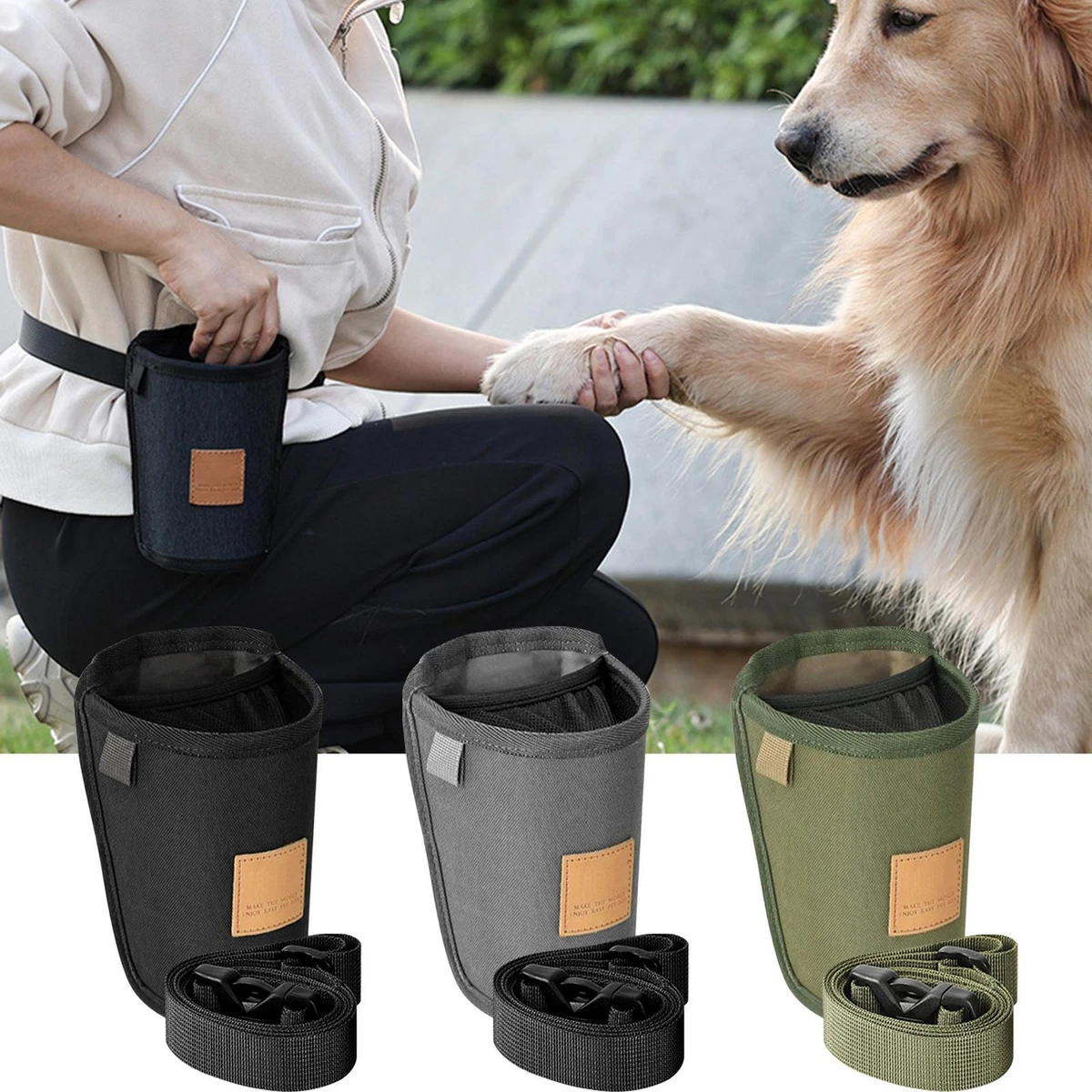 Dog Training Treat Pouch Bag Dog Treat Pouch With Adjustable Waist