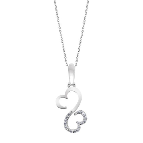 0.04Ct Natural IGI Certified White Diamond Women's Pendant In 14KT White Gold - Bild 3 von 4