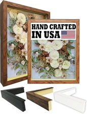 2-3/16" Brown Shadow Box Picture Frame 11x14 12x18 16x20 24x36 30x40 36x36+