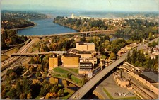 Aerial View of Olympia Brewing Company Tumwater Washington Vintage Postcard