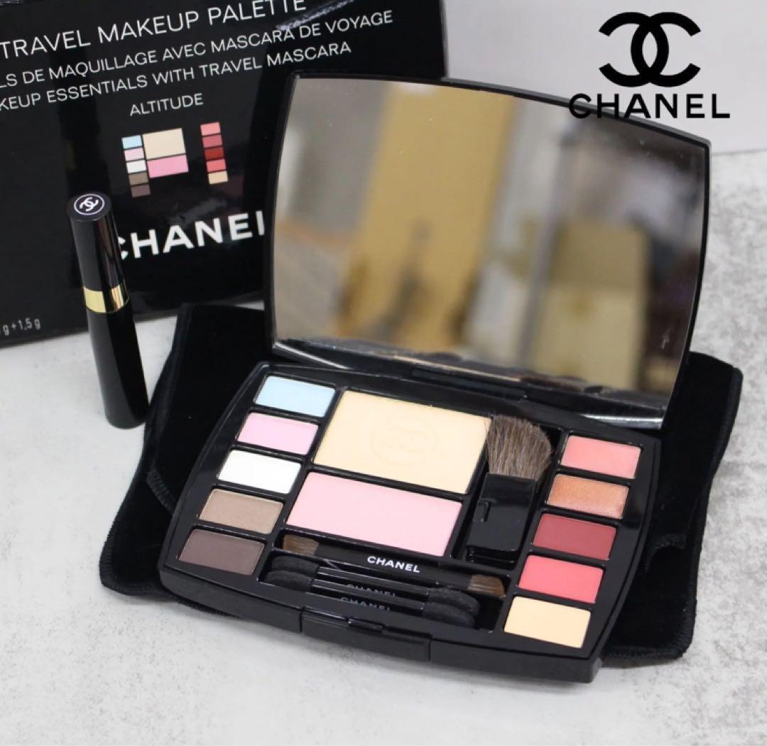 CHANEL Travel Makeup ALTITUDE Makeup Essentials with Mascara,Pouch