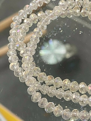 Perles de verre cristal à facettes 4 mm | bricolage bijoux bricolage lot de 400 pièces / 7,5 €; 120 pièces / 3 € - Photo 81/85