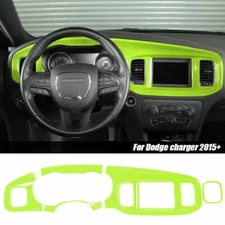 8.4'' Interior Center Console Dashboard Panel Trim for Dodge Charger 2015+ Green