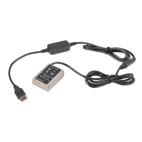 Acoplador de batería ficticia decodificada de CC + cable USB para cámara Olympus E-P5 E-M1 E-M5 II - Imagen 4 de 9