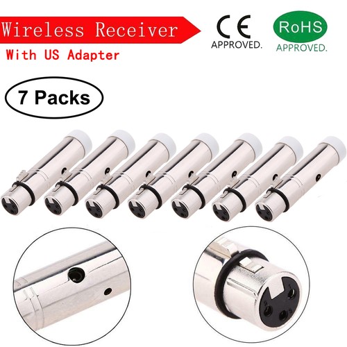LOT 2.4G ISM DMX512 Wireless Female XLR Receiver for Stage PAR Party Light U8A3 - Picture 9 of 10