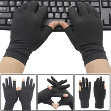 2 Pairs Copper Compression Arthritis Gloves Carpal Tunnel Joint Pain Relief
