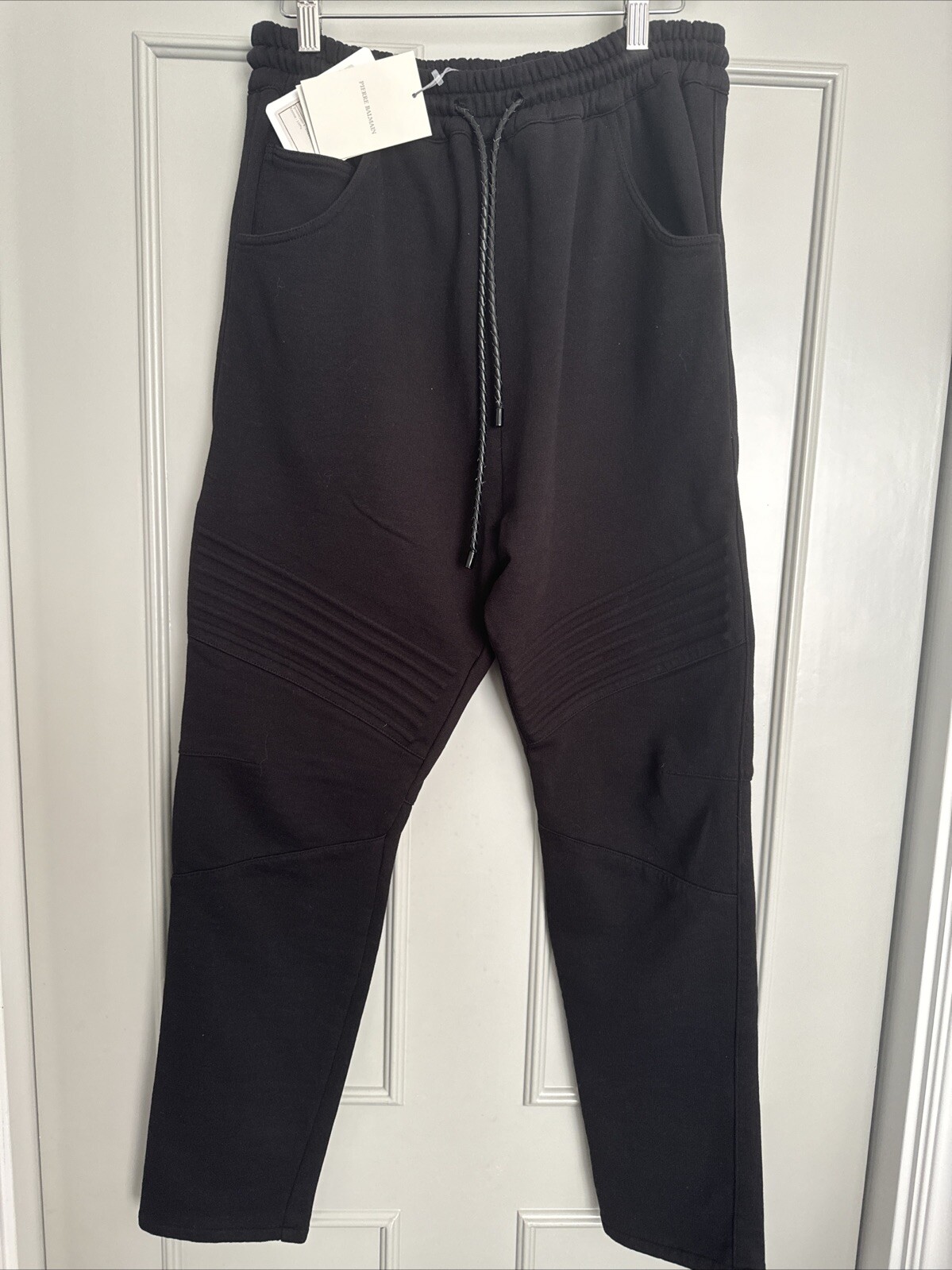 Pierre Balmain Black Sweatpants Size 38 100% Authentic With Tags