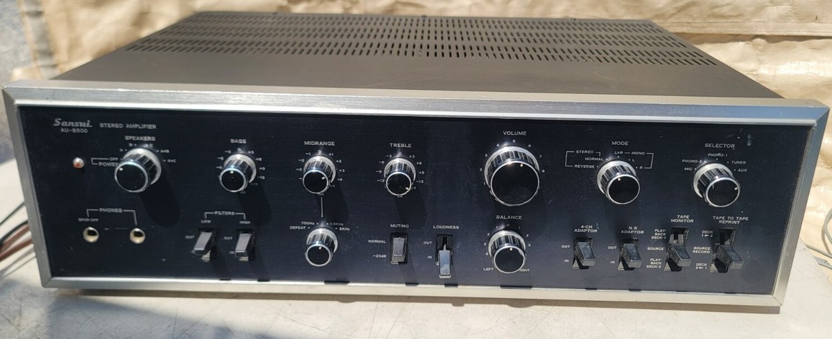 サンスイSansui AUー8500 Vintage Sansui AU-8500 Integrated Amplifier Amp Works As Is