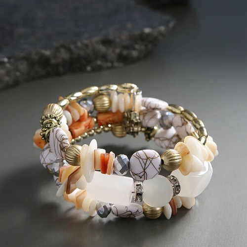 Marvelous Multi Color Jasper Plushy Bracelet for Women and Girls