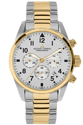Jacques Lemans Chronograph For Men Sport Bicolor Chrono 42-2G