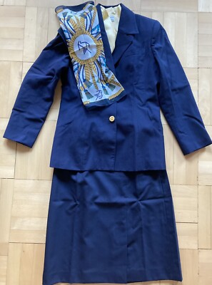 CYPRUS AIRWAYS FLIGHT ATTENDANT PURSER CABIN CREW STEWARDESS UNIFORM BALENCIAGA