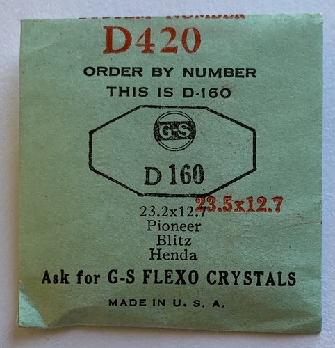 Original NOS G-S "D" Wristwatch Crystals - Many Variations Available! - Picture 5 of 8