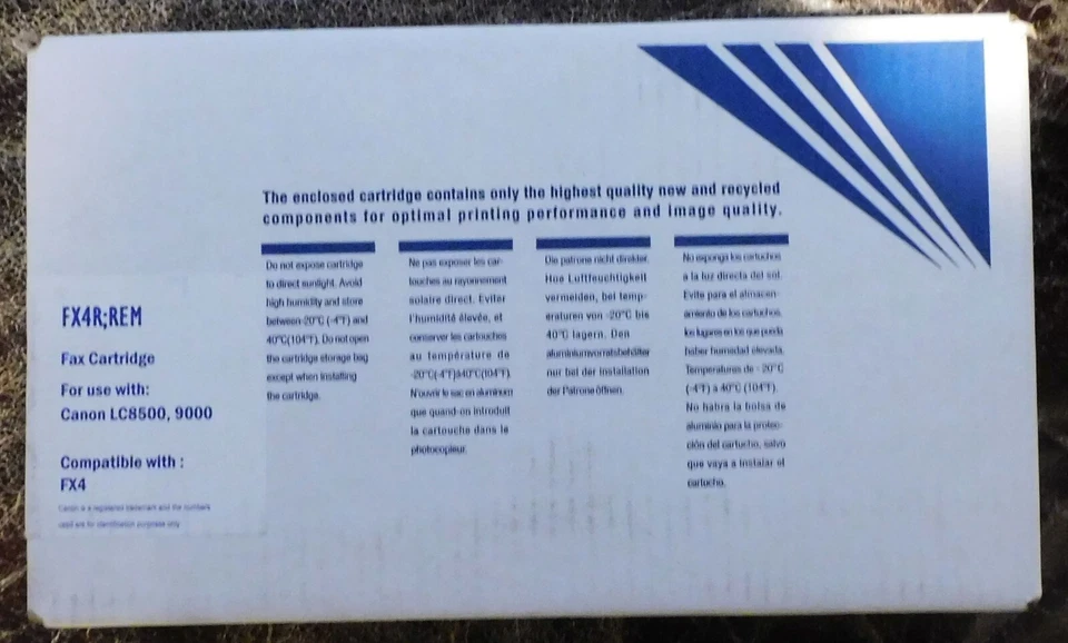 Fax Cartridge FX4R;REM Black Print Toner for Canon LC8500/9000/9500 Foto 3 de 4