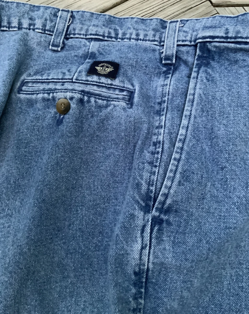 Docker jeans pleated best sale front