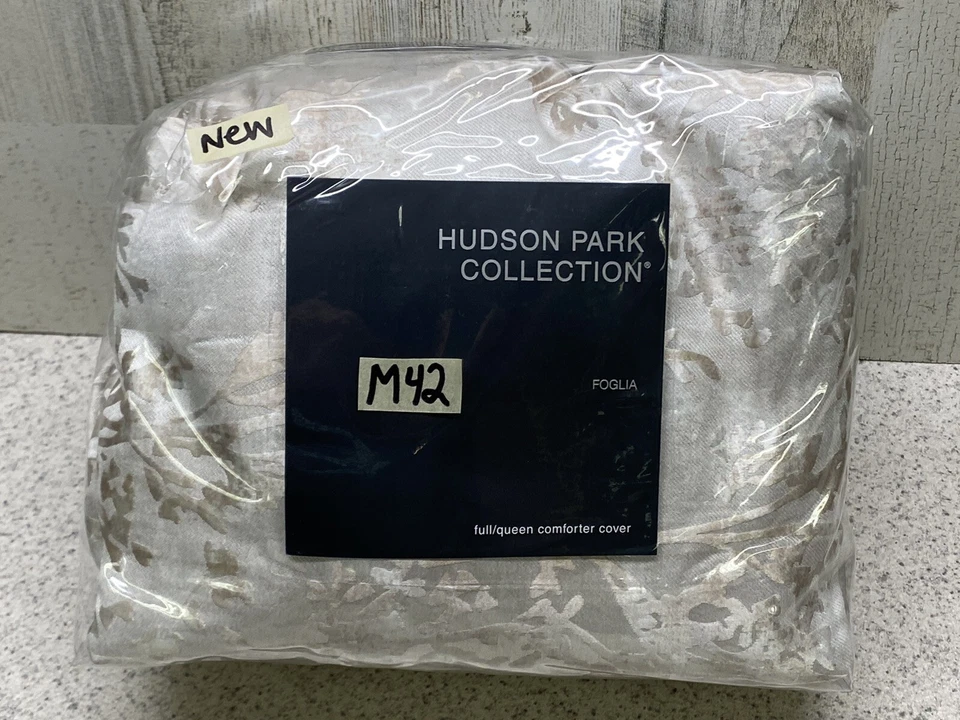 Funda nórdica Hudson Park Collection Foglia completa/queen dorada Foto 4 de 4