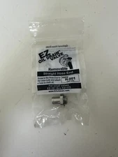 EZ Oil Drain Valve (H-001) Straight Hose End - 3/8" Straight Small Silver