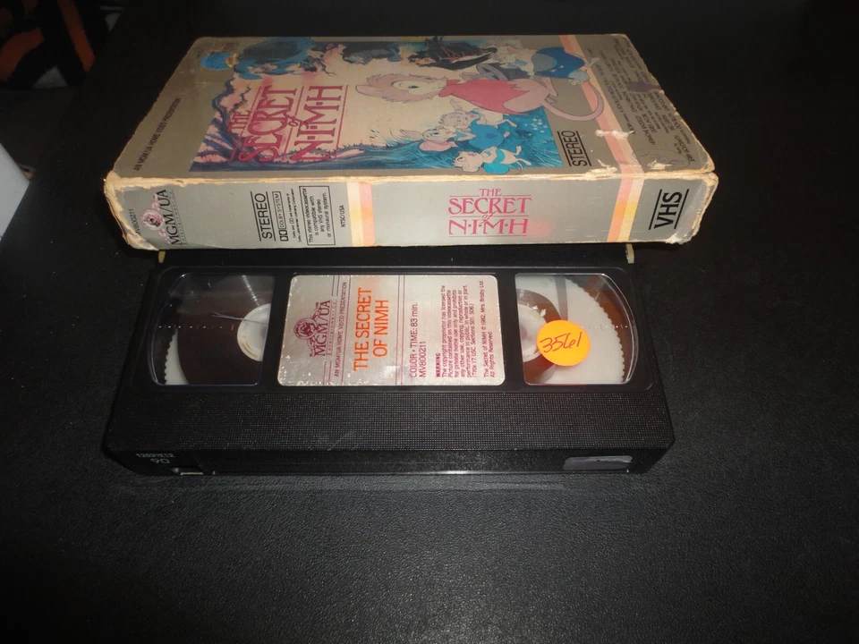 The Secret Of NIMH (VHS, 1983) Don Bluth Animated Rare HTF OOP MGM Big Book Box - Image 3 of 4