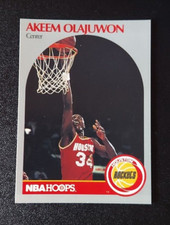 1990 Hoops Basketball Akeem Hakeem Olajuwon #127 Houston Rockets card 90 MINT!