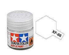 Tamiya Acrylic Mini XF86 Flat Clear 10ml Bottle - Hobby and Model Acrylic Paint