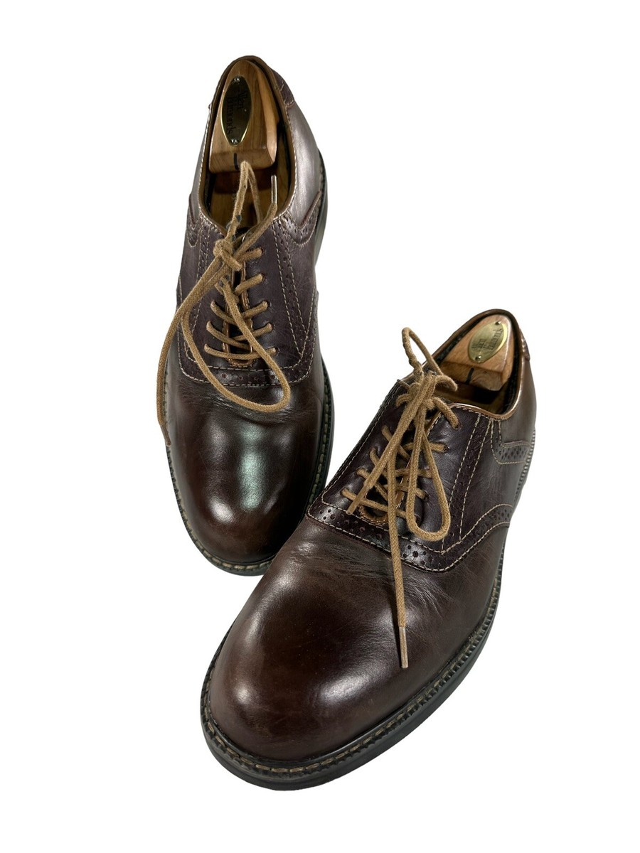 Vtg Bass Brown Leather Ankle Boots Made in Italy Mens 10.5 Derby Shoes Oxfords‎ Italian Bass Shoes - Etsy main image 2