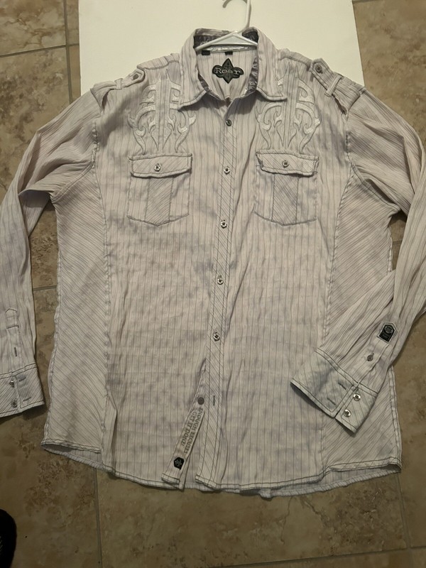 Men’s Roar L/S Embroidered Classic Shirt.. Size XL