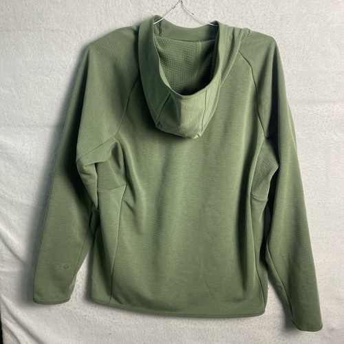Lululemon GridLiner Fleece Hoodie Men's Size Large Light Green Pullover - Picture 14 of 19