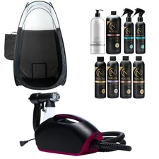 Naked Sun Fascination Spray Tanning Machine with Norvell Sunless Pro Pack and