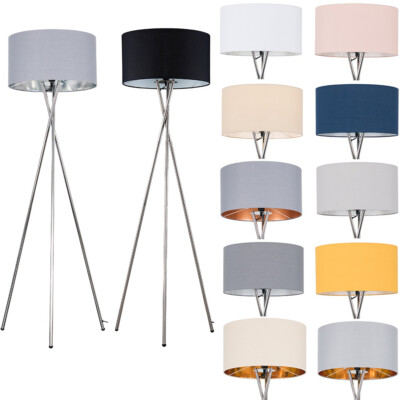 Stehlampe Tripod Stehlampe groß Lampenschirm Leselampe für Wohnzimmer