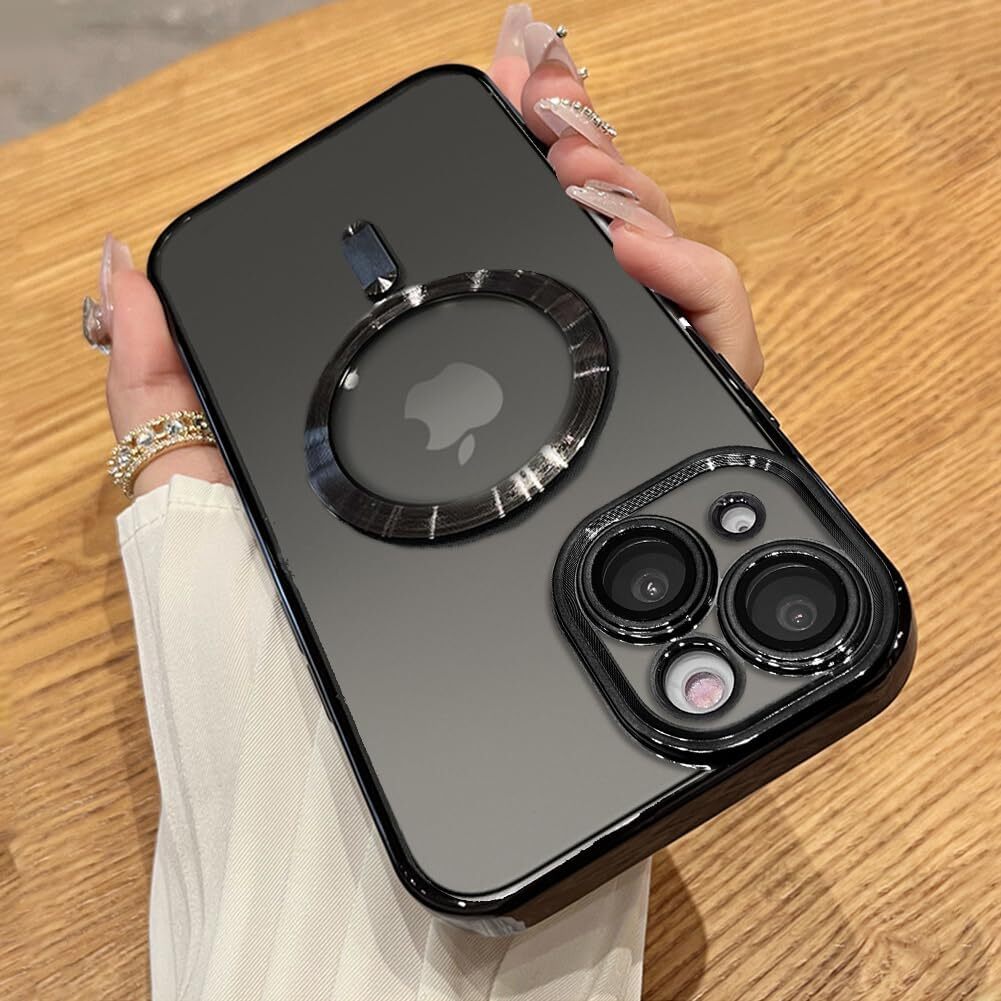 Compatible iPhone 14 Case with Camera Lens Protector (Compatible with MagSafe) A