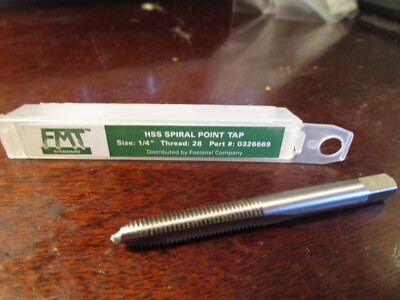 1/4''-28 HSS 2 Flute H3 Spiral Point Plug Tap