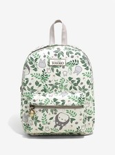 Rare Hot Topic Studio Ghibli My Neighbor Totoro Aop Leaf Acorn Mini Backpack Bag