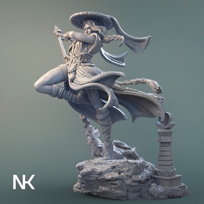 Mu-Ron-Yin, The Wind Master | 3D Printed Figure | DnD | Pathfinder | Wargaming