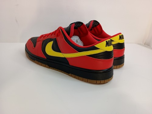 Nike Dunk Low University Red Sz12.5 Smoke Gum Bred Pro SB Black Wax Laces By You - Picture 13 of 15