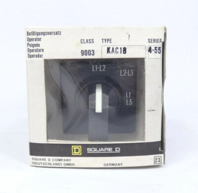 SQUARE D Betätigungsvorsatz KAC1B 4-55 | 45 x 45 | 9003 | NEU in OVP - Bild 1 von 4