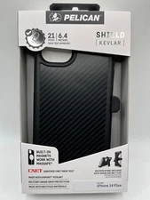 Pelican Shield Case With MagSafe Fits iPhone 15 Plus & 14 Plus - Made W/ Kevlar