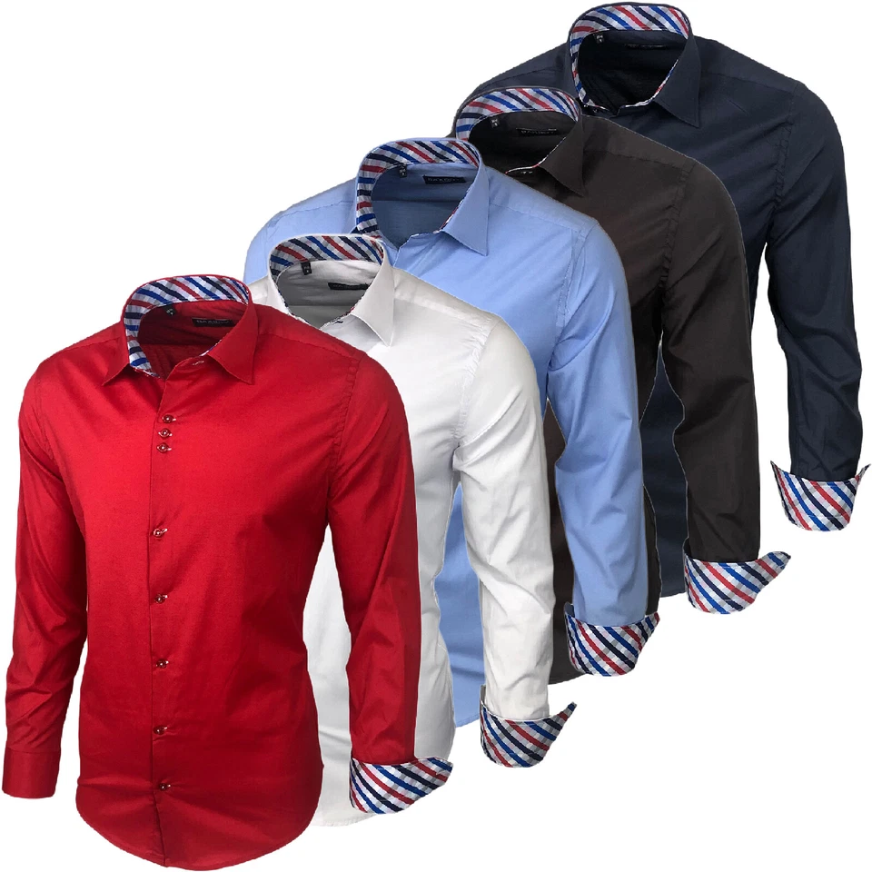 Baxboy 501 Herrenhemd Herren Hemden Hemd men dress Shirt Langarm Freizeithemd  - Bild 1 von 1