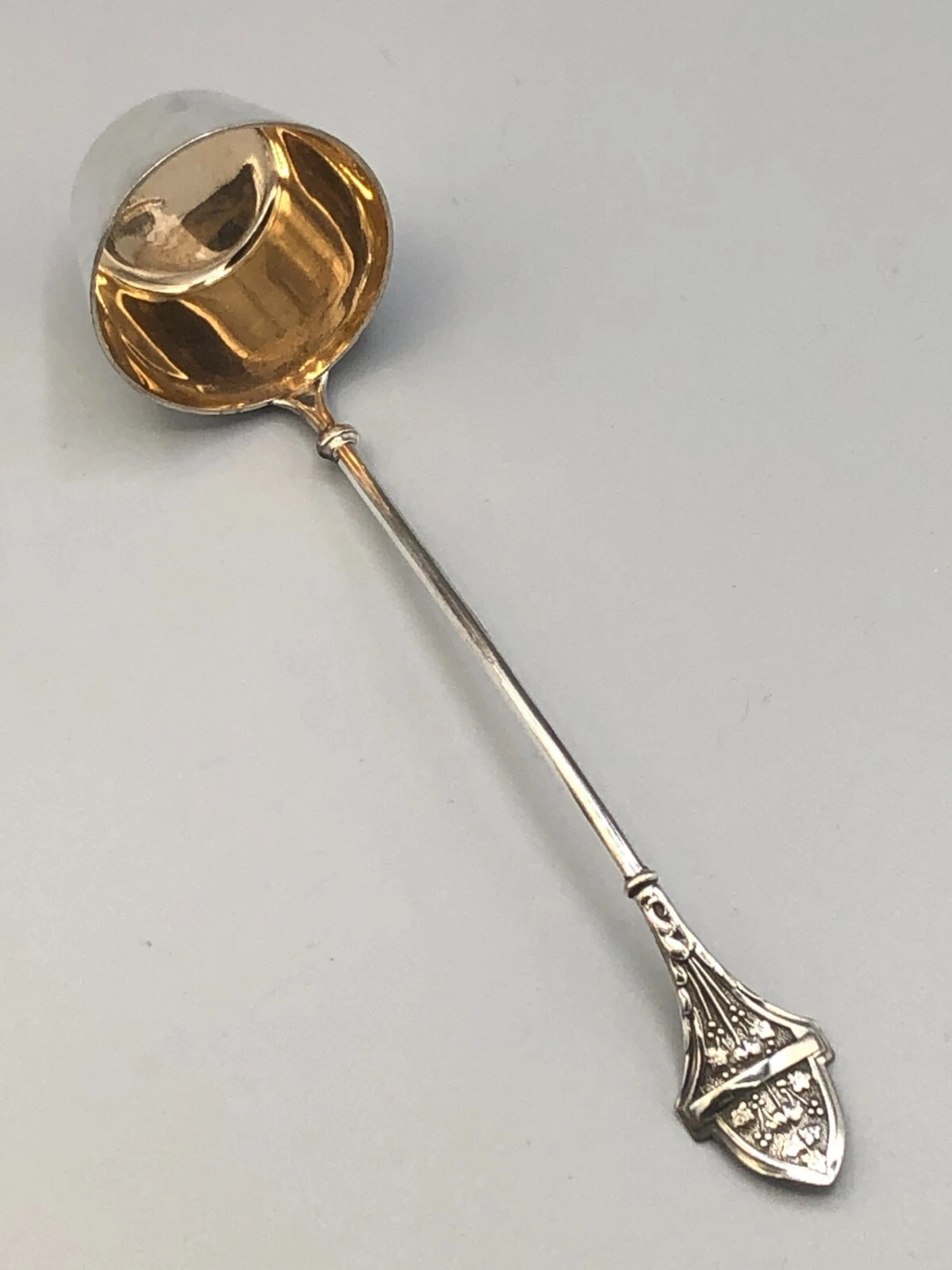 Ivy by Gorham antique sterling silver Cream or Sauce Ladle 6"