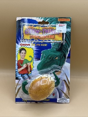 Vintage NOS New Sealed 90s Grow-Things Dinosaur Brontosaurus Spin Master Toys