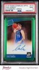 2018-19 Donruss Optic Green Luka Doncic RC Rated Rookie ON CARD AUTO 1/5 PSA 9