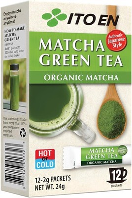 ITO EN Bio Matcha Grüntee Sticks im Sachet - 12 Sachets à 2 g