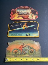 Vintage 1930s Needle Cards * Goal Line * Rocket * The Silvertown * Made In Japan