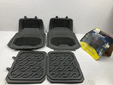 Michelin FL3006B4-2 Cut-To-Fit Heavy Duty Rubber & Carpet Floor Mats, 4-PCs Set