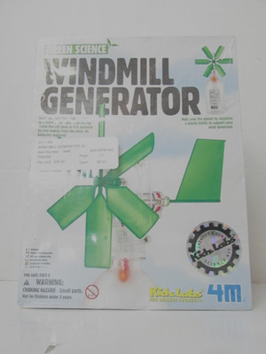 Green Science #3649 Windmill Generator Kids Labs 4M Experiment Learning