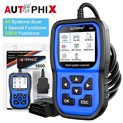 Autophix 5600 OBD2 Scanner for VAG Car All Systems Diagnostic Reset Tool EBP Oil